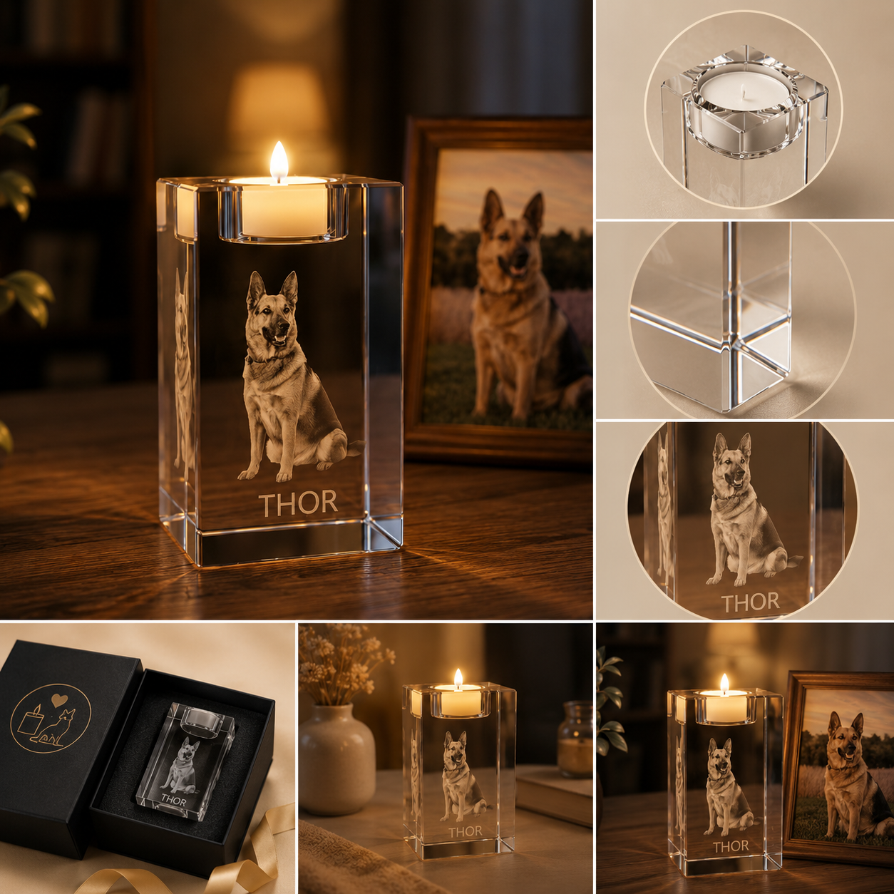 EverGlow™ Portavelas 3D